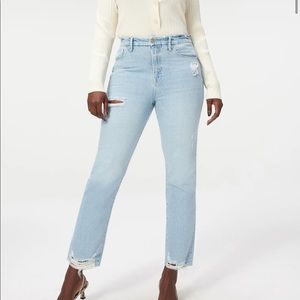 Good American Good Boy Jean in Blue 802 NWT